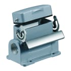 WEIDMULLER - Custodia connettori industriali, Custodia di base, Gancio longitudinale in basso, Dimensioni di installazione: 2, IP65, in stato collegato