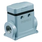 WEIDMULLER - Custodia connettori industriali, Custodia di base, Gancio trasversale in alto, Dimensioni di installazione: 4, IP65, in stato collegato