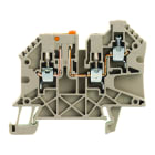 WEIDMULLER - Morsetto sezionatore di prova, Collegamento a vite, Beige scuro, 4 mm², 27 A, 500 V, Numero di collegamenti: 3, Numero di piani: 1