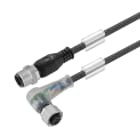 WEIDMULLER - Cavi sensore-attuatore, M12 / M12, Numero di poli: 4, 1 m, perno, dritto - presa, 90°, LED: Sì, Schermato: No