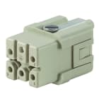 WEIDMULLER - Inserto di contatto (Connettori a innesto industriali), Femmina, 230 V, 20 A, Numero di poli: 5, Collegamento a crimpare, Dimensioni di installazione: