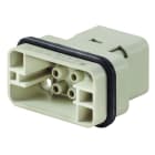 WEIDMULLER - Inserto di contatto (Connettori a innesto industriali), Maschio, 500 V, 16 A, Numero di poli: 8, Collegamento a crimpare, Dimensioni di installazione: