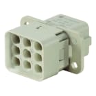WEIDMULLER - Inserto di contatto (Connettori a innesto industriali), Femmina, 500 V, 16 A, Numero di poli: 8, Collegamento a crimpare, Dimensioni di installazione: