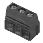 WEIDMULLER - Morsetto per circuito stampato, 690 V, 76 A, Passo in mm: 10.16, 16 mm², Numero di poli: 3, Collegamento a vite, Collegamento a saldare THT, 90°, Box