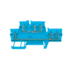 WEIDMULLER - Morsetto componibile a più piani, Molla autobloccante, blu, 2.5 mm², 800 V, Numero di collegamenti: 6, Numero di piani: 2, TS 35, V-0