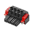 WEIDMULLER - Connettore PCB (collegamento del conduttore), 1000 V, 57 A, Passo in mm: 7.62, 10 mm², Numero di poli: 4, Collegamento a vite, Box