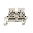 WEIDMULLER - Morsettiera passante, Molla autobloccante, Beige scuro, 2.5 mm², 24 A, 800 V, Numero di collegamenti: 2
