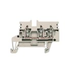 WEIDMULLER - Morsettiera passante, Molla autobloccante, Beige scuro, 2.5 mm², 24 A, 800 V, Numero di collegamenti: 3