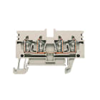WEIDMULLER - Morsettiera passante, Molla autobloccante, Beige scuro, 2.5 mm², 24 A, 800 V, Numero di collegamenti: 4