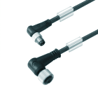 WEIDMULLER - Cavi sensore-attuatore, M8 / M12, Numero di poli: 3, 0.5 m, perno, dritto - presa, 90°, LED: No, Schermato: No