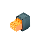 WEIDMULLER - Connettore PCB (collegamento del conduttore), 160 V, 10.6 A, Passo in mm: 3.50, 1 mm², Numero di poli: 6, Molla autobloccante, Box