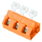 WEIDMULLER - Morsetto per circuito stampato, 800 V, 24 A, Passo in mm: 7.50, 2.5 mm², Numero di poli: 3, Collegamento a molla autobloccante con attuatore, Collegam