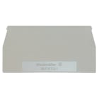 WEIDMULLER - Piastra terminale per morsetti, Beige scuro, Posizione verticale: 65 mm, Larghezza: 1.5 mm, V-0, Wemid, bloccabile: Sì