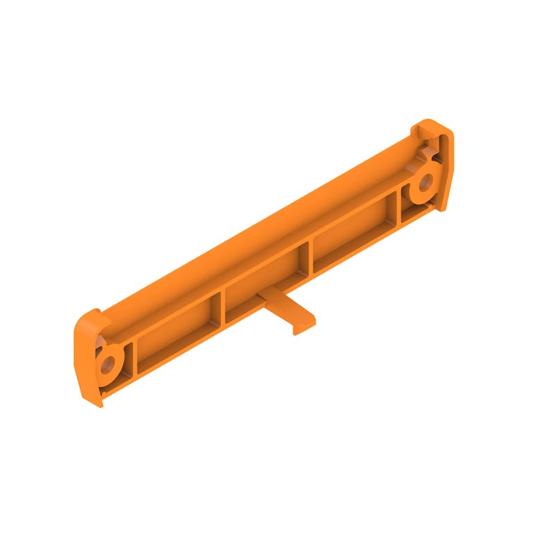 WEIDMULLER - Piastra terminale (custodia sagomata), Larghezza: 12.3 , IP00, PA 66, arancione