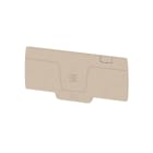 WEIDMULLER - Piastra terminale per morsetti, Beige scuro, Posizione verticale: 84 mm, Larghezza: 2.4 mm, V-0, Wemid, bloccabile: Sì