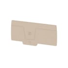 WEIDMULLER - Piastra terminale per morsetti, Beige scuro, Posizione verticale: 92.7 mm, Larghezza: 2.4 mm, V-0, Wemid, bloccabile: Sì