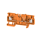 WEIDMULLER - Morsetto sezionatore di prova, PUSH IN, arancione, 2.5 mm², 20 A, 500 V, Numero di collegamenti: 2, Numero di piani: 1
