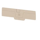 WEIDMULLER - Piastra terminale per morsetti, Beige scuro, Posizione verticale: 94.25 mm, Larghezza: 2.1 mm, V-0, Wemid, bloccabile: Sì