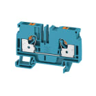 WEIDMULLER - Morsettiera passante, PUSH IN, blu, 6 mm², 41 A, 800 V, Numero di collegamenti: 2