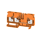 WEIDMULLER - Morsettiera passante, PUSH IN, arancione, 6 mm², 41 A, 800 V, Numero di collegamenti: 3