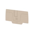 WEIDMULLER - Piastra terminale per morsetti, Beige scuro, Posizione verticale: 64.93 mm, Larghezza: 2.1 mm, V-0, Wemid, bloccabile: Sì