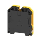 WEIDMULLER - Morsettiera passante, Collegamento a vite, nero/giallo, 70 mm², 192 A, 1000 V, Numero di collegamenti: 2