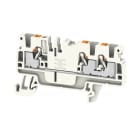 WEIDMULLER - Morsettiera passante, PUSH IN, Grigio chiaro, 2.5 mm², 24 A, 800 V, Numero di collegamenti: 3