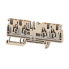 WEIDMULLER - Morsettiera passante, PUSH IN, Beige scuro, 4 mm², 32 A, 800 V, Numero di collegamenti: 4