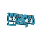 WEIDMULLER - Morsettiera passante, PUSH IN, blu, 4 mm², 32 A, 800 V, Numero di collegamenti: 4