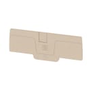 WEIDMULLER - Piastra terminale per morsetti, Beige scuro, Posizione verticale: 85.8 mm, Larghezza: 2.1 mm, V-0, Wemid, bloccabile: Sì