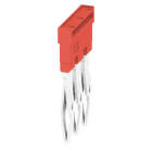 WEIDMULLER - Collegamento trasversale (Morsetto), innestato, rosso, 24 A, Numero di poli: 3, Passo in mm: 5.10, Isolato: Sì, Larghezza: 13 mm