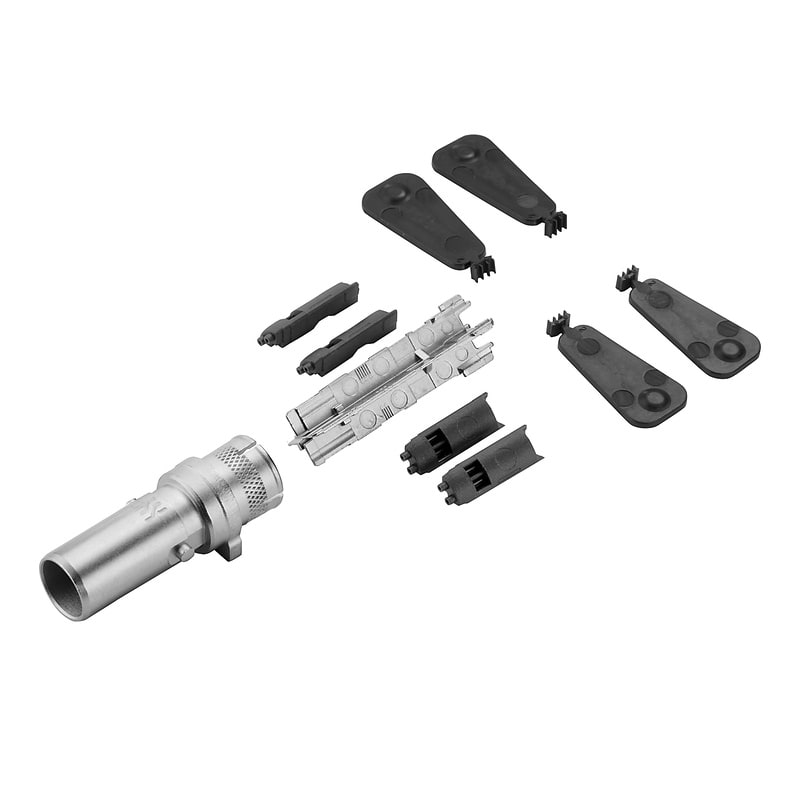 WEIDMULLER - Inserto modulo per connettori industriali (dati), 50 V, 0.5 A, Numero di poli: 8, Collegamento a crimpare, Maschio, Slot a innesto necessari: