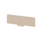 WEIDMULLER - Piastra terminale per morsetti, Beige scuro, Posizione verticale: 127.75 mm, Larghezza: 2.4 mm, V-0, Wemid, bloccabile: Sì
