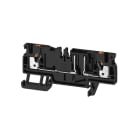 WEIDMULLER - Morsetto componibile portafusibile, PUSH IN, nero, 2.5 mm², 10 A, 400 V, Numero di collegamenti: 2, Numero di piani: 1, TS 35