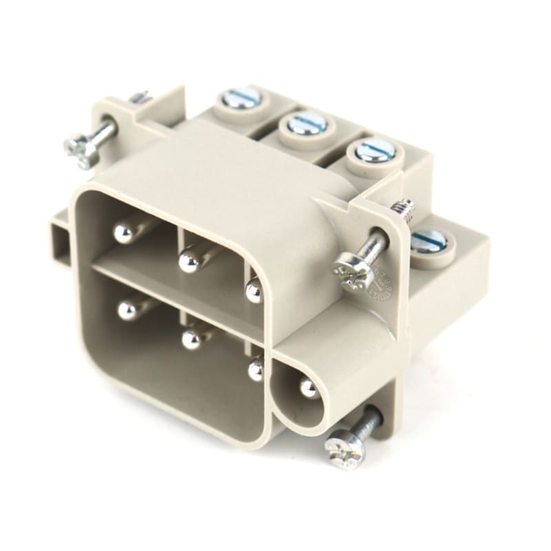 WEIDMULLER - Inserto di contatto (Connettori a innesto industriali), Maschio, 500 V, 40 A, Numero di poli: 6, Collegamento a vite, Dimensioni di installazione: 3