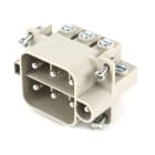 WEIDMULLER - Inserto di contatto (Connettori a innesto industriali), Maschio, 500 V, 40 A, Numero di poli: 6, Collegamento a vite, Dimensioni di installazione: 3