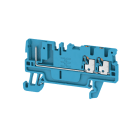 WEIDMULLER - Morsetto innestabile, PUSH IN, blu, 1.5 mm², 17.5 A, 500 V, Numero di collegamenti: 3, Numero di piani: 1, TS 35
