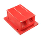 WEIDMULLER - Morsetto a bullone, Collegamento a vite, rosso, 240 mm², 600 A, 4000 V, Numero di collegamenti: 4, Numero di piani: 1, Piastra di montaggio, V-0, poli