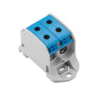 WEIDMULLER - Morsetto ripartitore di potenziale, Collegamento a vite, blu, 50 mm², 150 A, 1000 V, Numero di collegamenti: 4, Numero di piani: 1