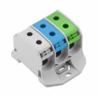 WEIDMULLER - Morsetto ripartitore di potenziale, Collegamento a vite, Grigio chiaro, 50 mm², 150 A, 1000 V, Numero di collegamenti: 6, Numero di piani: 1