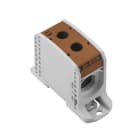WEIDMULLER - Morsetto ripartitore di potenziale, Collegamento a vite, marrone, 185 mm², 353 A, 1000 V, Numero di collegamenti: 2, Numero di piani: 1