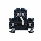 WEIDMULLER - Morsetto componibile a più piani, Collegamento a vite, nero, 2.5 mm², 800 V, Numero di collegamenti: 4, Numero di piani: 2, TS 35, V-0