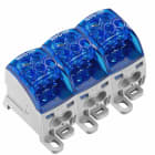 WEIDMULLER - Morsetto ripartitore di potenziale, Collegamento a vite, blu, 25 mm², 164 A, 1000 V, Numero di collegamenti: 18, Numero di piani: 1