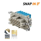 WEIDMULLER - Inserto di contatto (Connettori a innesto industriali), Femmina, 500 V, 16 A, Numero di poli: 10, SNAP IN, Dimensioni di installazione: 4