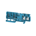 WEIDMULLER - Morsetto innestabile, PUSH IN, blu, 4 mm², 32 A, 800 V, Numero di collegamenti: 2, Numero di piani: 1, TS 35