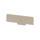 WEIDMULLER - Piastra terminale per morsetti, Beige scuro, Posizione verticale: 95.9 mm, Larghezza: 2.1 mm, V-0, Wemid, bloccabile: Sì