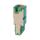 WEIDMULLER - Connettore (Morsetto), PUSH IN, 4 mm², 32 A, 800 V, Numero di collegamenti: 3, Numero di poli: 3, Larghezza: 18.3 mm