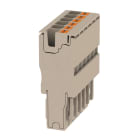 WEIDMULLER - Connettore (Morsetto), PUSH IN, 4 mm², 32 A, 800 V, Numero di collegamenti: 6, Numero di poli: 6, Larghezza: 36.6 mm