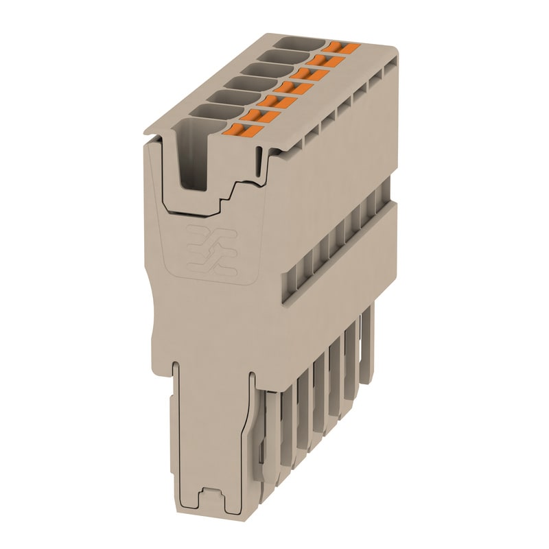 WEIDMULLER - Connettore (Morsetto), PUSH IN, 4 mm², 32 A, 800 V, Numero di collegamenti: 7, Numero di poli: 7, Larghezza: 42.7 mm