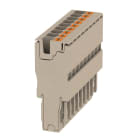 WEIDMULLER - Connettore (Morsetto), PUSH IN, 4 mm², 32 A, 800 V, Numero di collegamenti: 9, Numero di poli: 9, Larghezza: 54.9 mm